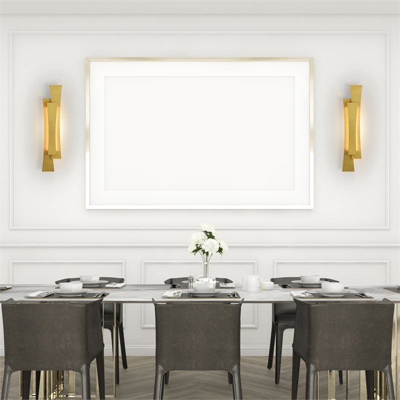 Candora Integrated LED Brass Vanity Light
