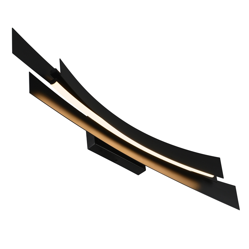 Candora Integrated LED Black Vanity Light