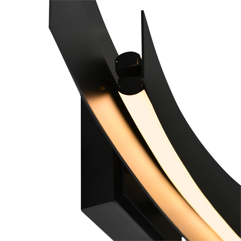 Candora Integrated LED Black Vanity Light