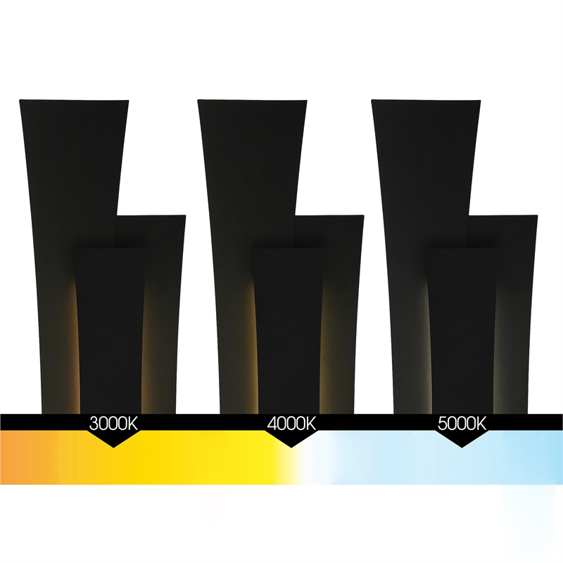 Candora Integrated LED Black Vanity Light