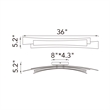 Candora Integrated LED Brass Vanity Light