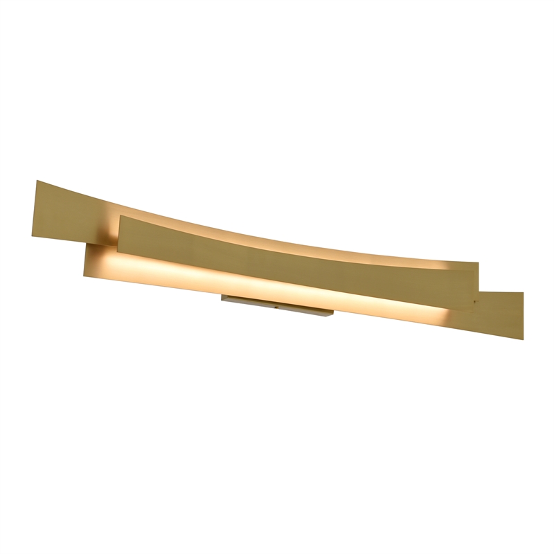 Candora Integrated LED Brass Vanity Light