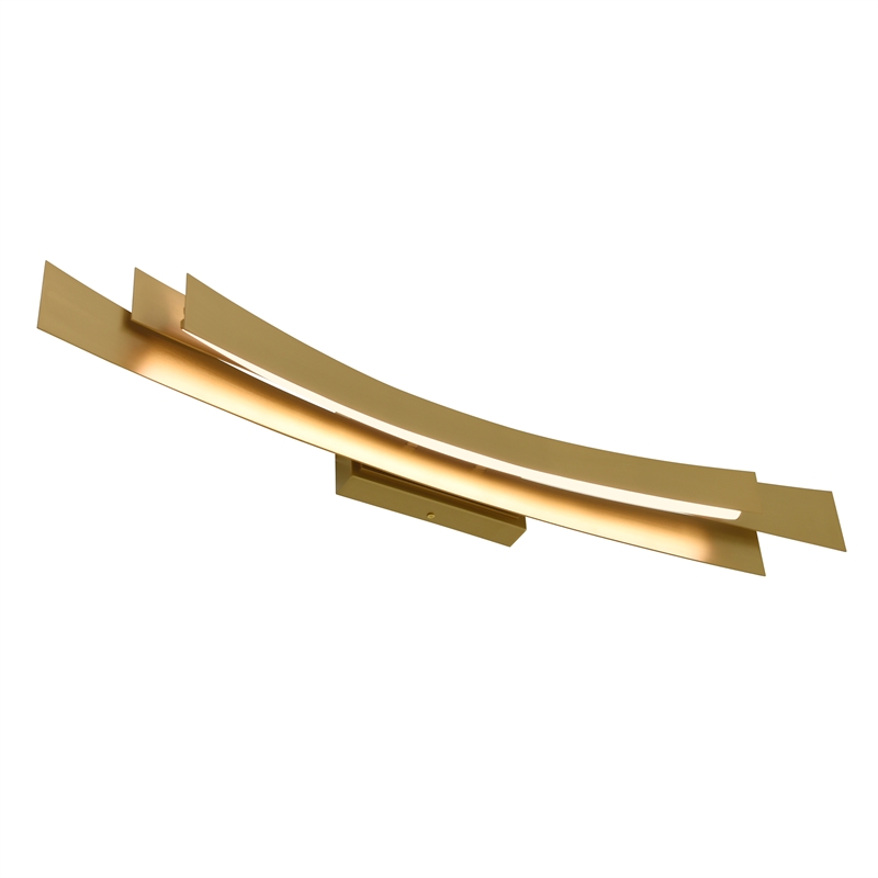 Candora Integrated LED Brass Vanity Light