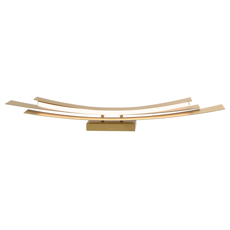 Candora Integrated LED Brass Vanity Light