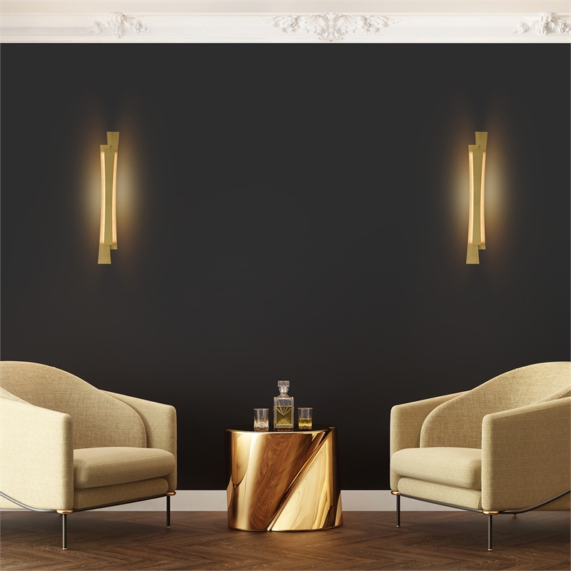 Candora Integrated LED Brass Vanity Light
