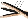 Saber Integrated LED Black Chandelier