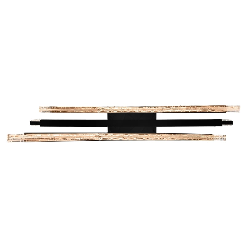 Saber Integrated LED Black Chandelier