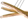Saber Integrated LED Brass Chandelier
