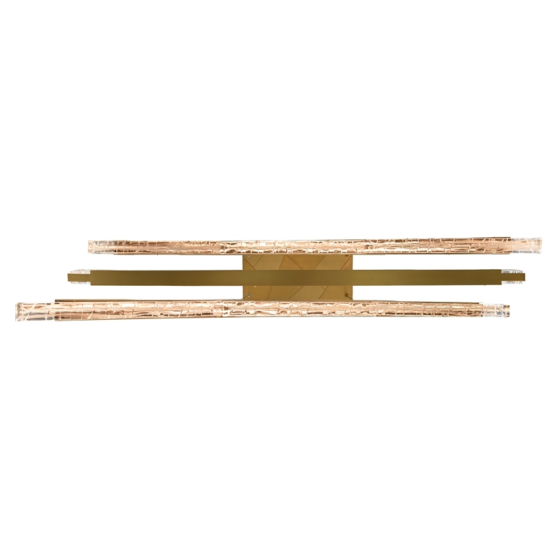 Saber Integrated LED Brass Chandelier
