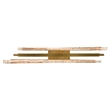 Saber Integrated LED Brass Chandelier