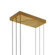 Saber Integrated LED Brass Chandelier