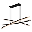 Saber Integrated LED Black Chandelier