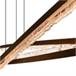 Saber Integrated LED Brass Chandelier
