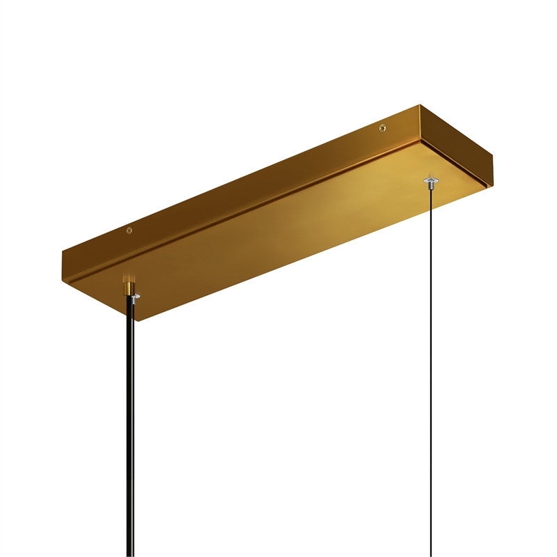 Moon Integrated LED Brass Chandelier