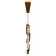 Moon Integrated LED Brass Chandelier