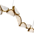 Moon Integrated LED Brass Chandelier