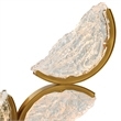 Moon Integrated LED Brass Chandelier