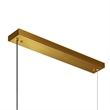 Moon Integrated LED Brass Chandelier