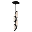 Moon Integrated LED Black Mini Pendant