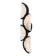 Moon Integrated LED Black Wall Light