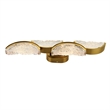 Moon Integrated LED Brass Wall Light
