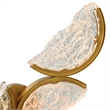 Moon Integrated LED Brass Wall Light