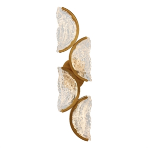 Moon Integrated LED Brass Wall Light