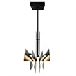 Solara Integrated LED Black Chandelier