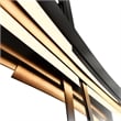Solara Integrated LED Black Chandelier