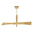 Solara Integrated LED Brass Chandelier