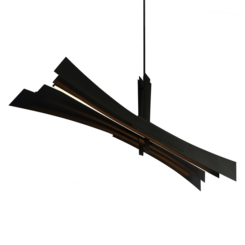 Solara Integrated LED Black Chandelier