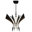 Solara Integrated LED Black Chandelier