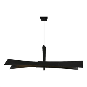 Solara Integrated LED Black Chandelier