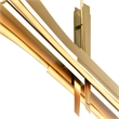 Solara Integrated LED Brass Chandelier
