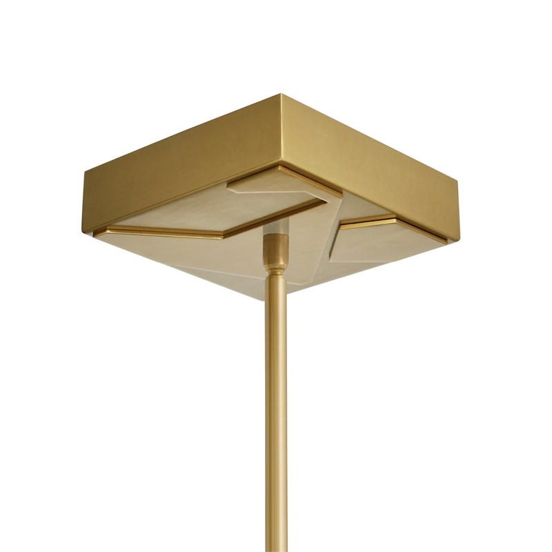 Solara Integrated LED Brass Chandelier