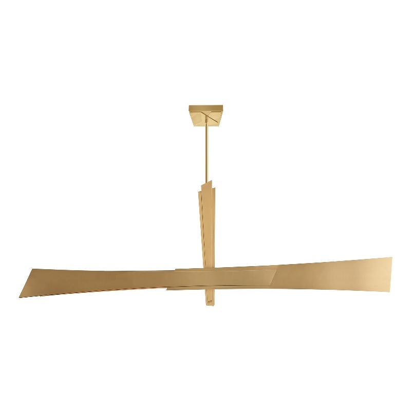 Solara Integrated LED Brass Chandelier
