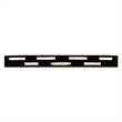 Arcus Integrated LED 70in Black Chandelier with Handcrafted Glass