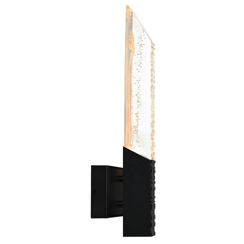 Petra Integrated LED 22in Sand Black Indoor-Outdoor Wall Light