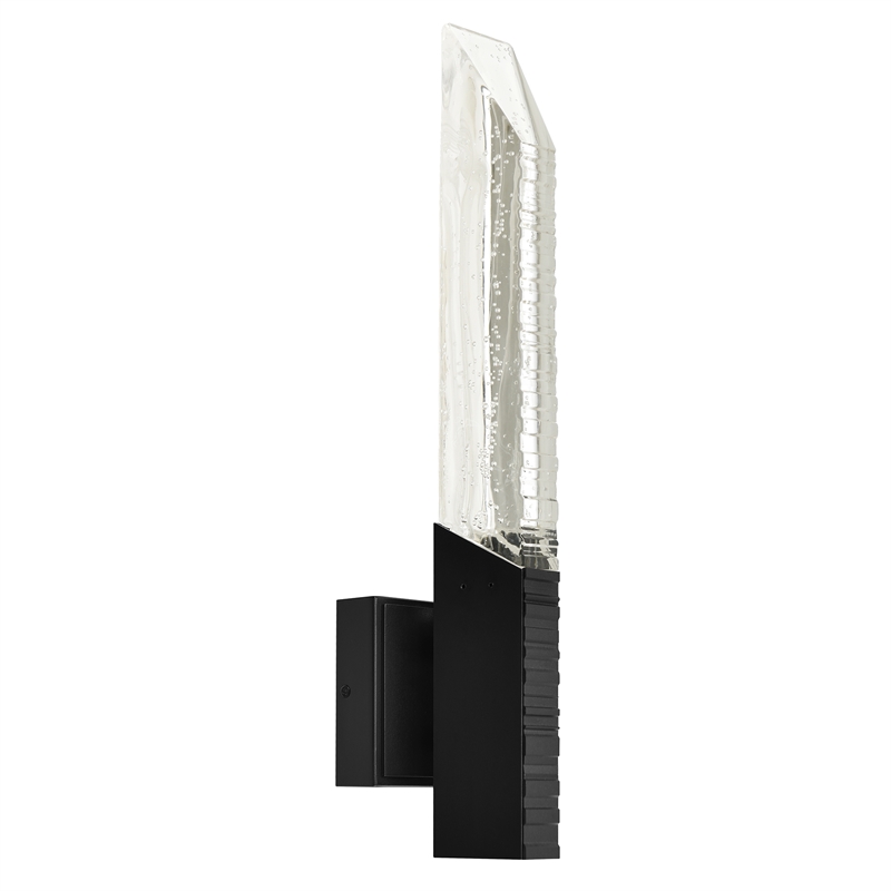 Petra Integrated LED 22in Sand Black Indoor-Outdoor Wall Light