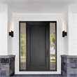 Petra Integrated LED 22in Sand Black Indoor-Outdoor Wall Light