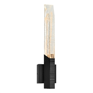 Petra Integrated LED 22in Sand Black Indoor-Outdoor Wall Light
