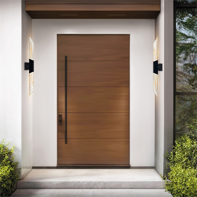 Petra Integrated LED 36in Sand Black Indoor-Outdoor Wall Light