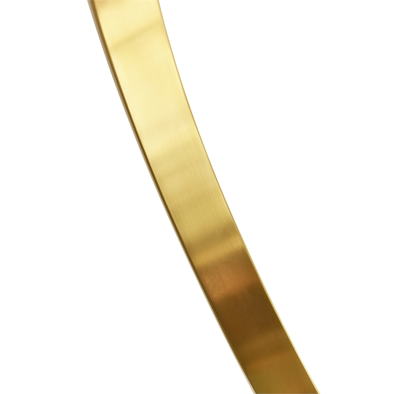 Curva Integrated LED 22in Brass Chandelier with Handcrafted Glass