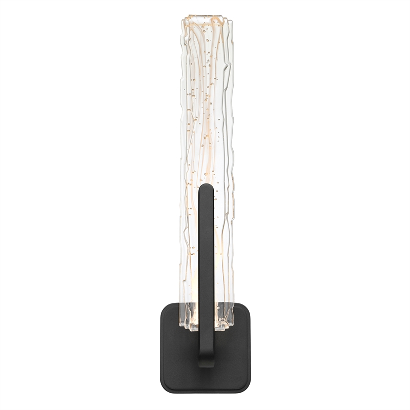 Curva Integrated LED 19in Sand Black Indoor-Outdoor Wall Light