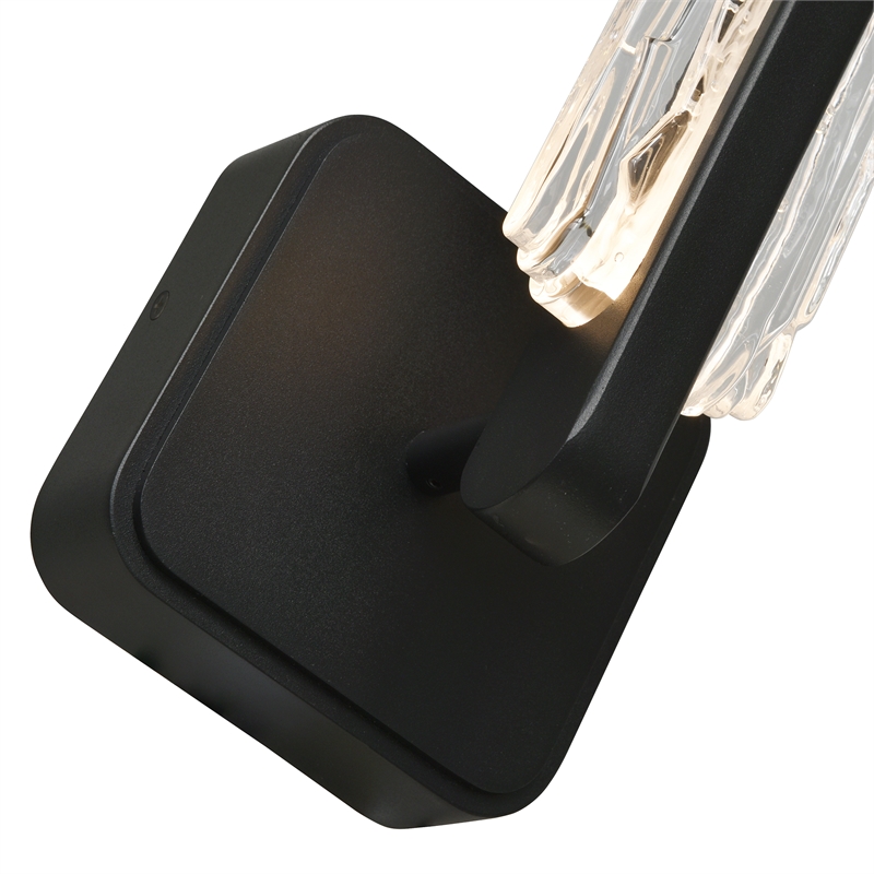 Curva Integrated LED 19in Sand Black Indoor-Outdoor Wall Light