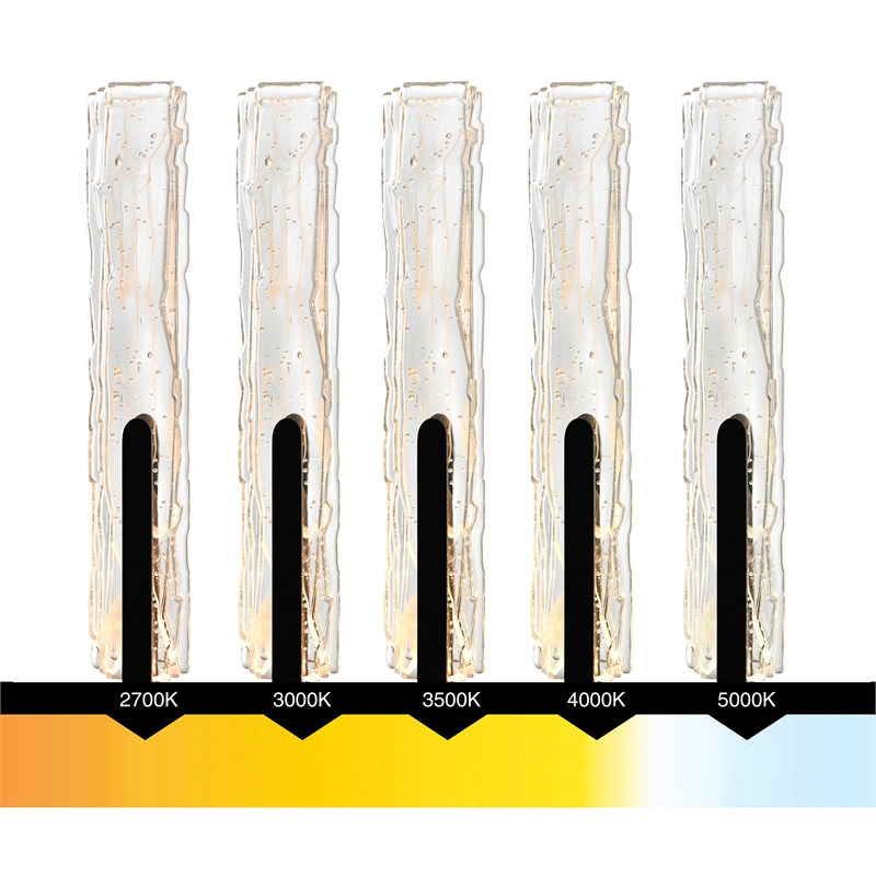 Curva Integrated LED 19in Sand Black Indoor-Outdoor Wall Light