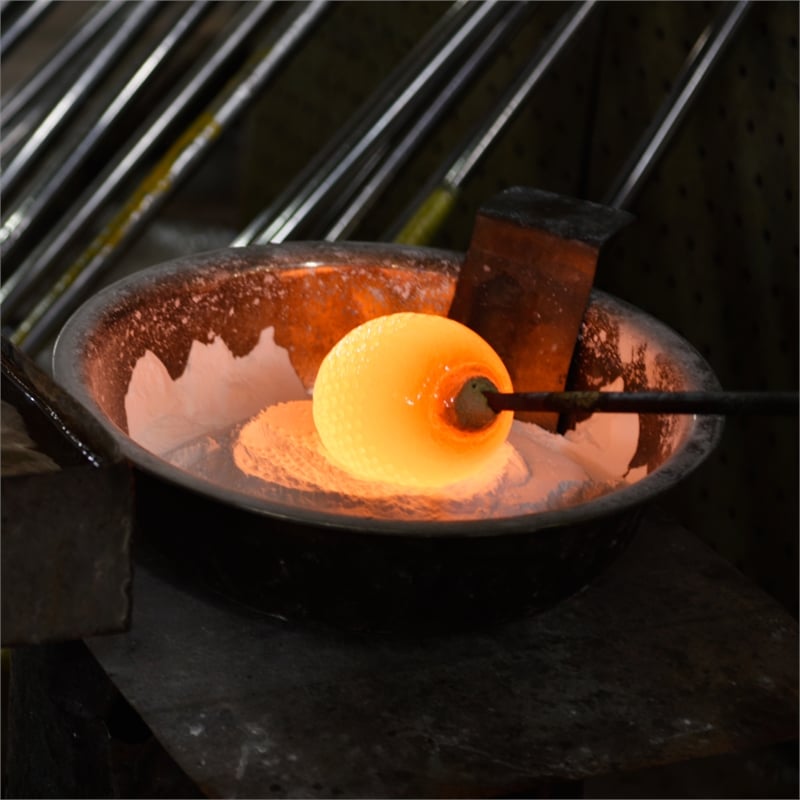 Curva Integrated LED 36in Brass Vanity Light with Handcrafted Glass