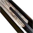 Curva Integrated LED 44in Sand Black Outdoor Wall Light with Handcrafted Glass