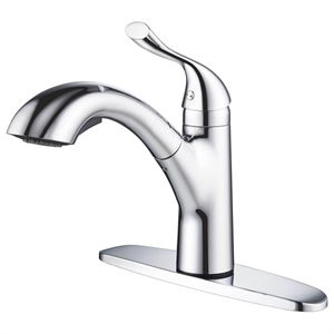 kibi single handle pull down kitchen faucet f102