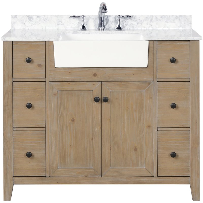 Ari Kitchen Bath Sally 42 Solid Wood, Solid Wood Bathroom Vanity 42 Inch